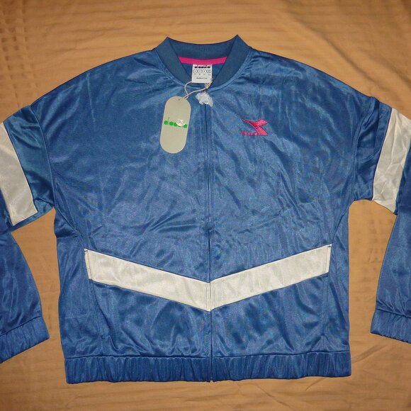 Women's Track Jacket tricot size Medium DIADORA - Picture 1 of 3
